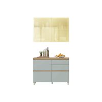 Cozinha Completa Nesher 2 Peças Rainha CZ431 Nature/Verde