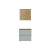 Cozinha Completa Nesher 2 Peças Rainha CZ423 Nature/Verde