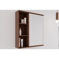 Espelheira Banheiro Treviso 56X63cm Freijo MGM