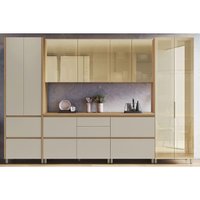 Cozinha Completa Nesher 6 Peças Rainha CZ439 Nature/Verde
