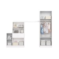 Quarto Completo Solteiro Pétala 3 Peças Branco Henn