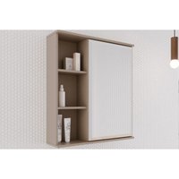 Espelheira Banheiro Treviso 56X63cm Capuccino MGM