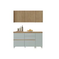 Cozinha Completa Nesher 4 Peças Rainha CZ434 Nature/Verde