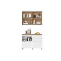 Cozinha Completa Nesher 2 Peças Rainha CZ430 Nature/Verde