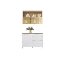 Cozinha Completa Nesher 2 Peças Marquesa CZ427 Branca/Nature