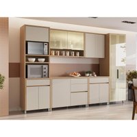 Cozinha Completa Nesher 6 Peças Condessa CZ442 Carv/Greige