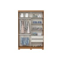 Guarda Roupa Casal 2 Portas Correr Lucca Cin/Off/Avela Henn