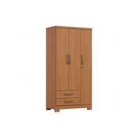Guarda Roupa Solteiro 3 Portas c/Pés Açaí Cinamomo Henn
