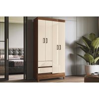 Guarda Roupa Solteiro 4Portas 4.2 Fit Jequitibá/OW S. Andirá