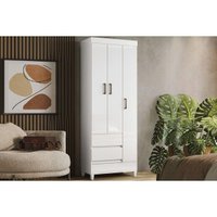 Guarda Roupa Solteiro 3Portas Fit 3.2 Branco S. Andirá