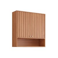 Módulo Cozinha MGM Divina Armário c/2 Portas Ripadas 80 cm Freijo-MGM