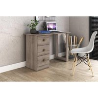 Mesa Computador Casal MSM 436 c/ 3 Gavetas Rustico - Movelbento