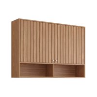 Módulo Cozinha MGM Divina Armário c/2 Portas Ripadas 120 cm Freijo-MGM