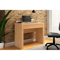 Mesa Escrivaninha Casal MSM421 c/ 1 Gaveta Mel - Movelbento