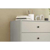 Cômoda Solteiro MB 1059 c/ 1 Porta e 4 Gavetas 100cm Mel - Movelbento