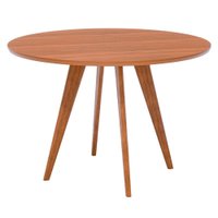 Mesa de Jantar Redonda 4 Lugares Tampo MDF 109 cm 21754 Cinamomo ORNAR