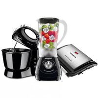 Kit Mondial Batedeira Pr&aacute;tica com Liquidificador Easy Power e Grill Master Press
