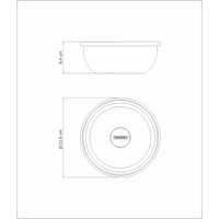 Pote Tramontina Freezinox Redondo em Aço Inox com Tampa Plástica 22 cm 2,9 L