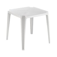 Mesa Plástica Empilhável Bar Branca 70x70x71 cm Pisani