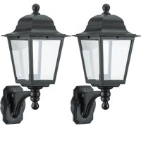 Kit 2 Arandelas Suporte Inferior Luminárias Parede 28x52cm Bivolt E27 Termoplástico Dital