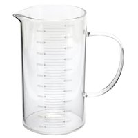 Copo Medidor 1L Vidro Borossilicato Resistente com Alça e Bico Dosador 17cm Dynasty