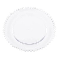 Prato de Sobremesa Linha Pearl 20cm Cristal Wolff Avulso Decorado