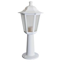Balizador Branco para Iluminação de Jardim com Lente Fosca Termoplástico Grego Dital
