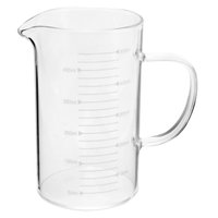 Copo Medidor Vidro Borossilicato 500ml Dosador Vidro 13cm Cozinha Receitas Laboratório