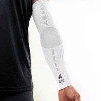 Suporte De Compressão Para Braço Branco G Voley Brasil N1 Sport Alta Performance