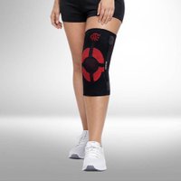 Joelheira Pro Flamengo Preta M Knit 3D Alívio De Dor Suporte Ortopédico N1 Sport