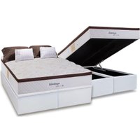 Cama Box Baú CRC King +Colchão Molas Bonnel Edimburgo Herval 193