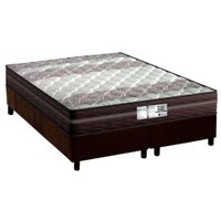 Cama Box CRC Queen +Colchão Molas Bonnel Palace Probel 158x198