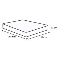 Cama Box CRC King +Colchão Molas Bonnel Scotland Herval 193x203