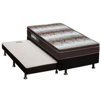 Cama Box CRC Solteiro +Colchão Anatômico Ortopédico Light Ortobom 88