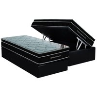 Cama Box Baú CRC Solteiro +Colchão Molas Super Pocket Elegant Ortobom 88