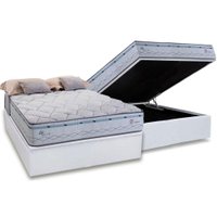 Cama Box Baú CRC Casal +Colchão Molas Bonnel Oslo Herval 138x188