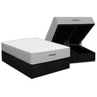 Cama Box Baú CRC Queen +Colchão Molas Ensacadas Plenno Ortobom 158x198
