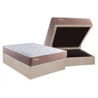 Cama Box Baú CRC Casal +Colchão Molas Ensacadas Privilege Paropas 138