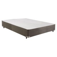 Cama Box Base Casal Herval Suede Velvet Gray 138x188x20