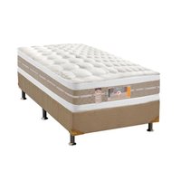 Cama Box CRC Solteiro + Colchão Molas Pocket Castor Silver Star 88