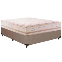 Cama Box CRC Casal +Colchão Molas Bonnel England Herval 138x188