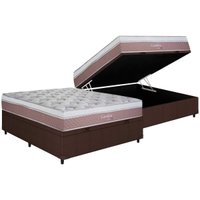 Cama Box Baú CRC Casal +Colchão Molas Bonnel Coimbra Herval 138x188