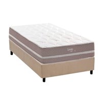 Cama Box CRC Solteiro +Colchão Molas Bonnel Livorno Herval 88x188
