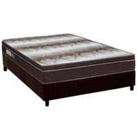 Cama Box CRC Casal +Colchão Anatômico Ortopédico Wood Light Ortobom -