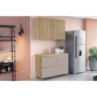 Kit Cozinha Nesher 2 Peças Rainha CZ430 Nature/Greige