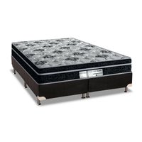 Cama Box CRC Queen +Colchão Molas Bonnel Born Probel 158x198