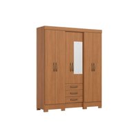Guarda Roupa Casal 6 Portas c/Esp Briz B23 Cinamomo Henn