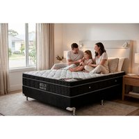 Cama Box CRC King +Colchão Molas Ensacadas Airtech Ortobom 193x203