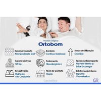 Colchão Queen D33 Anatômico Ortobom HR Visco Gel Self Caixa 158x198x17