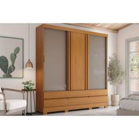 Guarda Roupa Casal 3 Portas 6Gavetas B386 Cin/Off/Avela Henn
